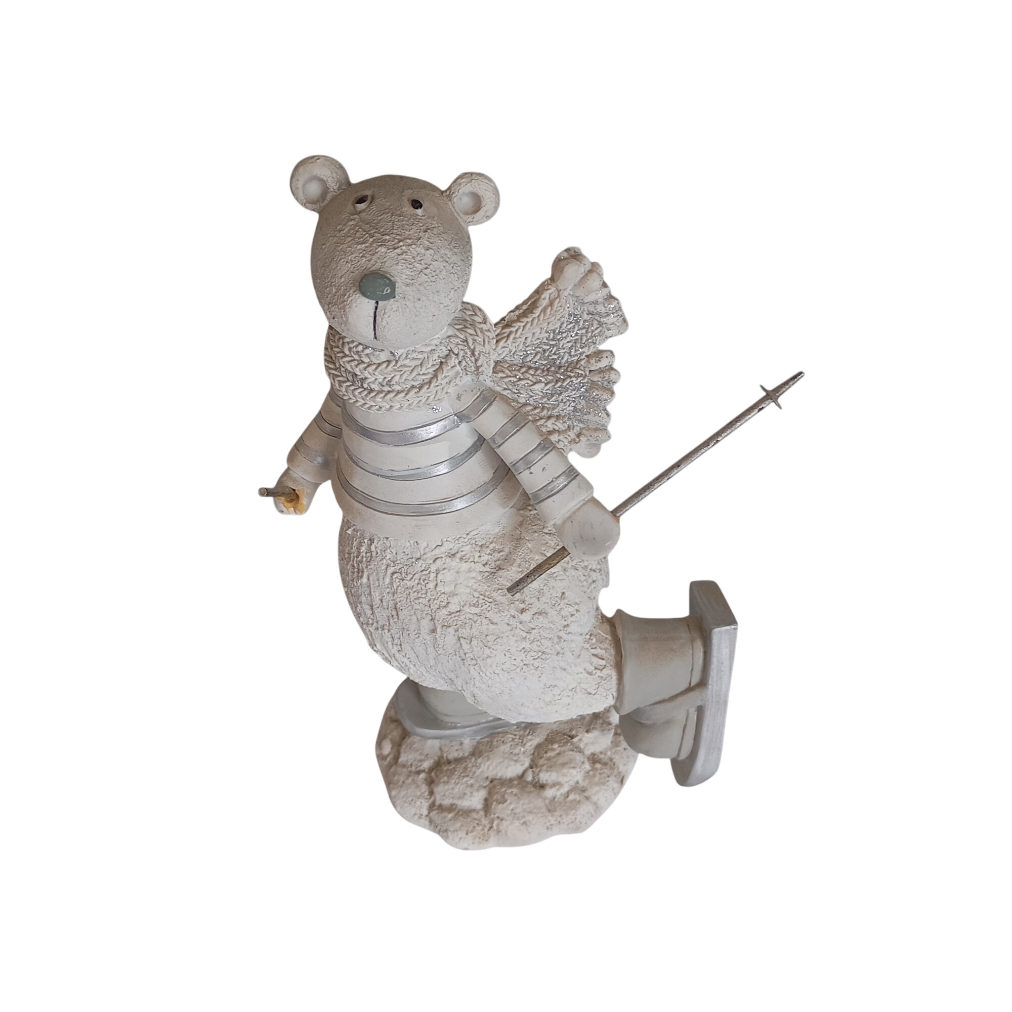 Figurine "ours skieur" - Bon état sur Label Emmaüs